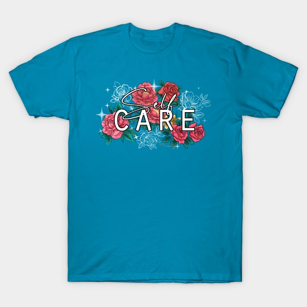 self care blue T-Shirt by Mariliya